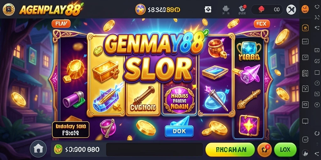 Tampilan gameplay Slot yang menarik dan penuh warna.
