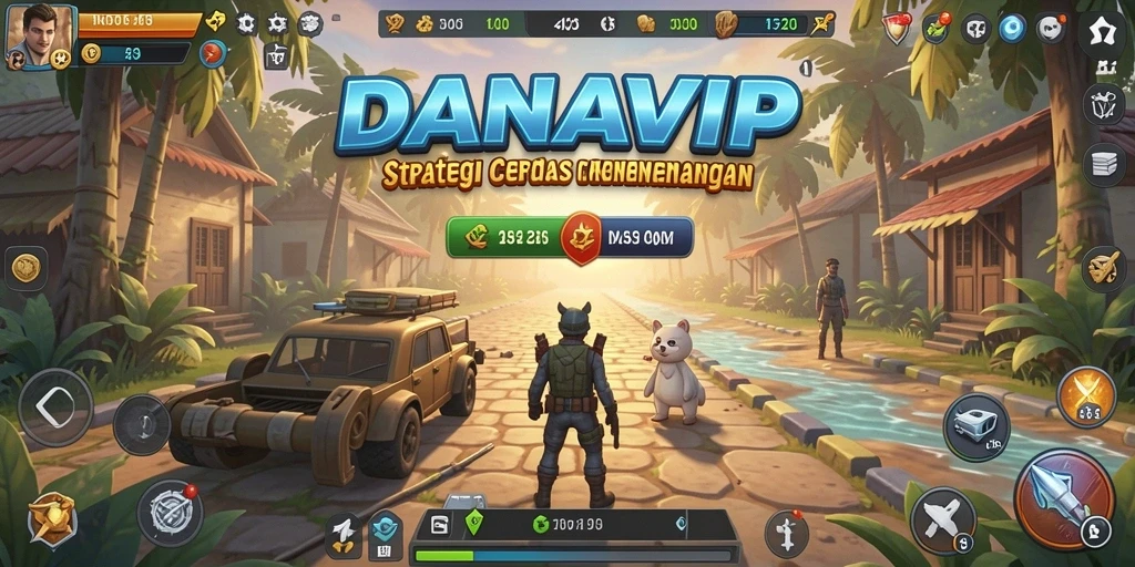 Tampilan gameplay menegangkan dan strategis di DANAVIP.