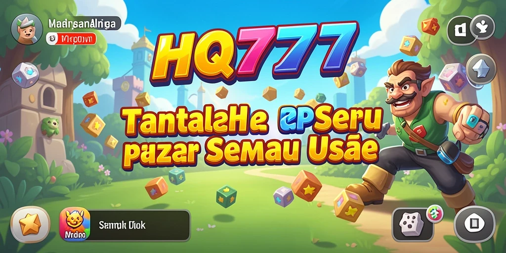 Tampilan gameplay HQ777 dengan berbagai teka-teki Puzzle yang menarik.