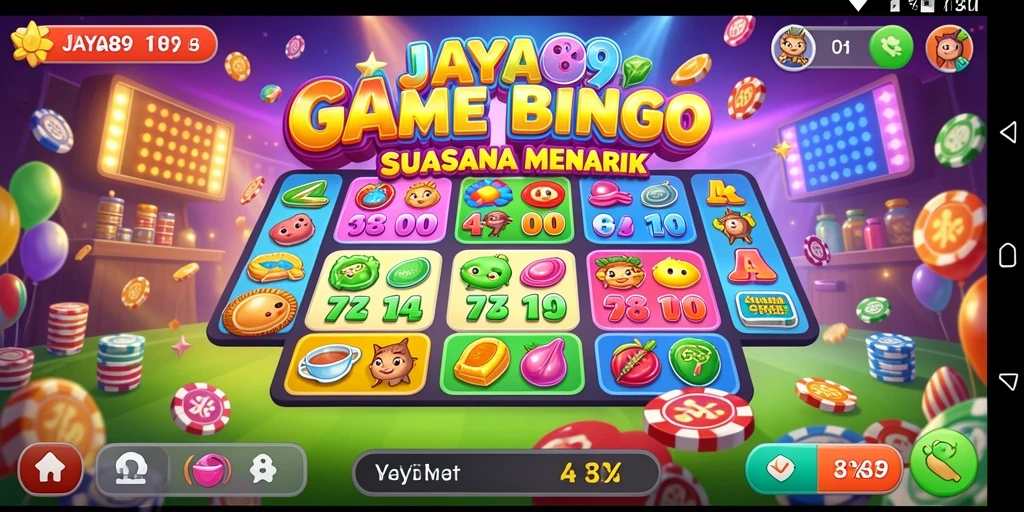 Tampilan gameplay seru dari aplikasi JAYA89 Bingo.