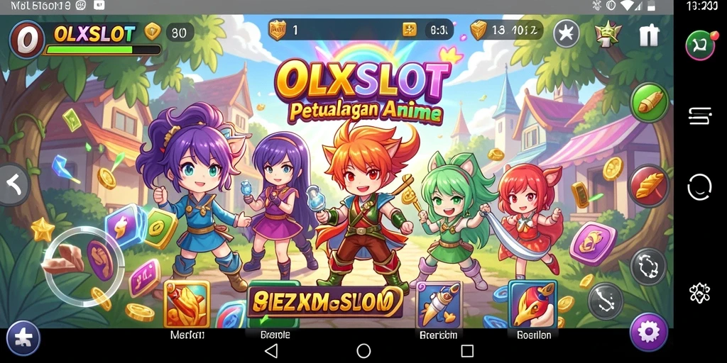 Screenshot OLXSLOT menampilkan aksi seru dalam petualangan anime.