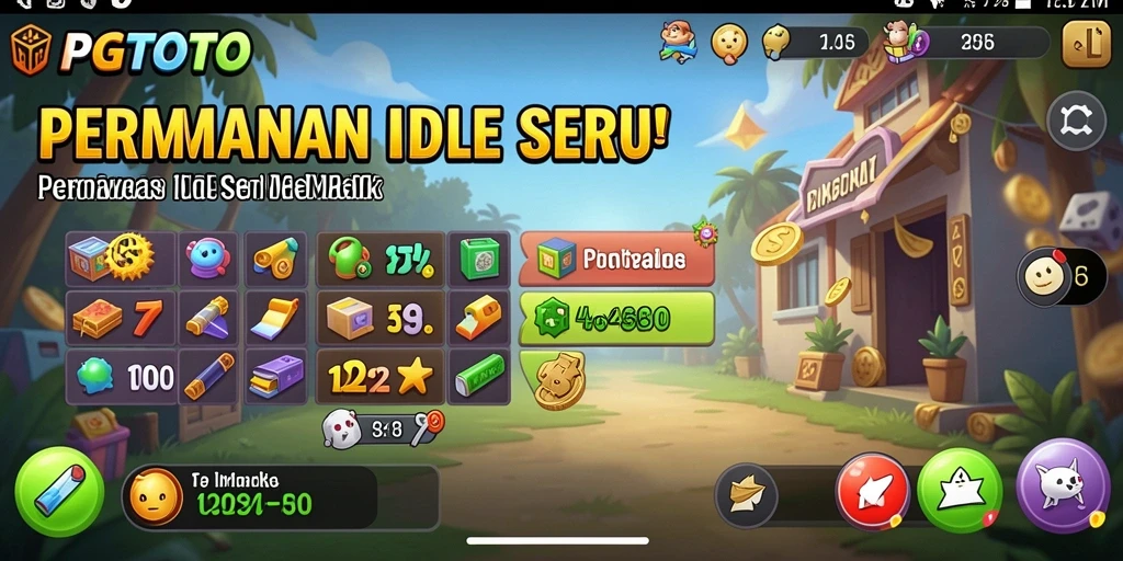 Gameplay PGTOTO menampilkan kemudahan pengumpulan poin dalam mode Idle.