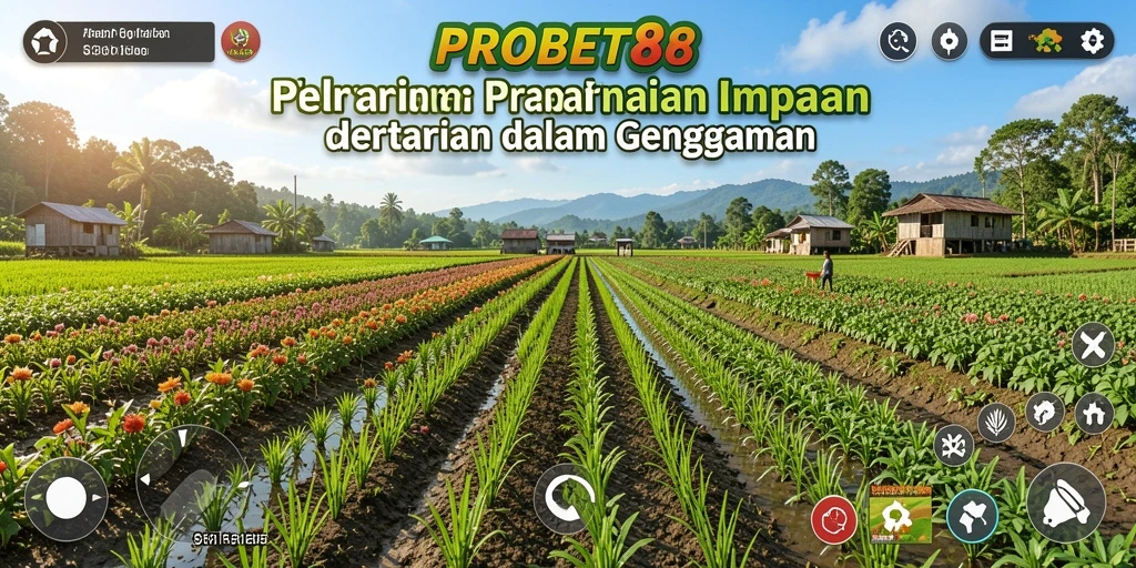 Tampilkan gameplay pertanian yang seru dan interaktif dalam PROBET88.