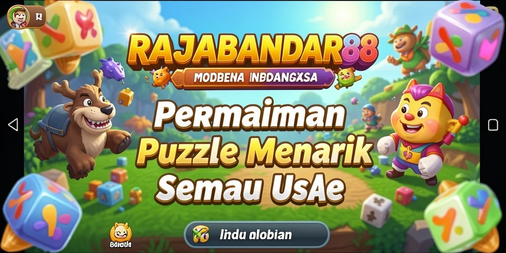 Tangkapan layar gameplay RAJABANDAR88 dengan tantangan puzzle yang seru.
