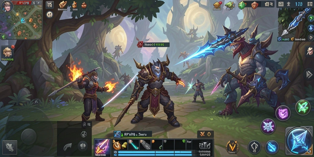 Tampilan gameplay seru RPVIP8 dalam dunia MMORPG.