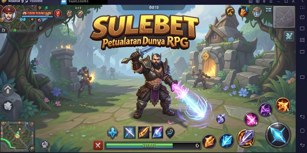 Tampilan gameplay RPG yang penuh aksi dan petualangan di SULEBET.